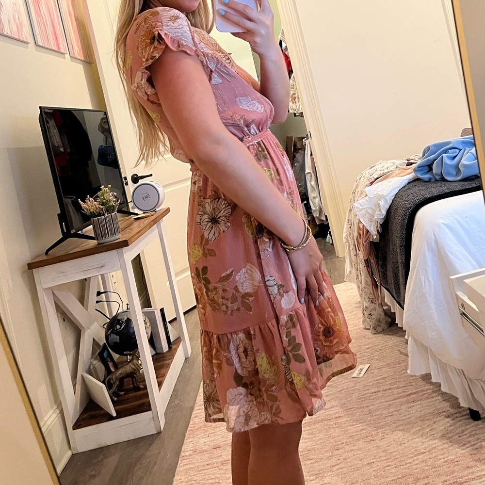 Floral modest dress